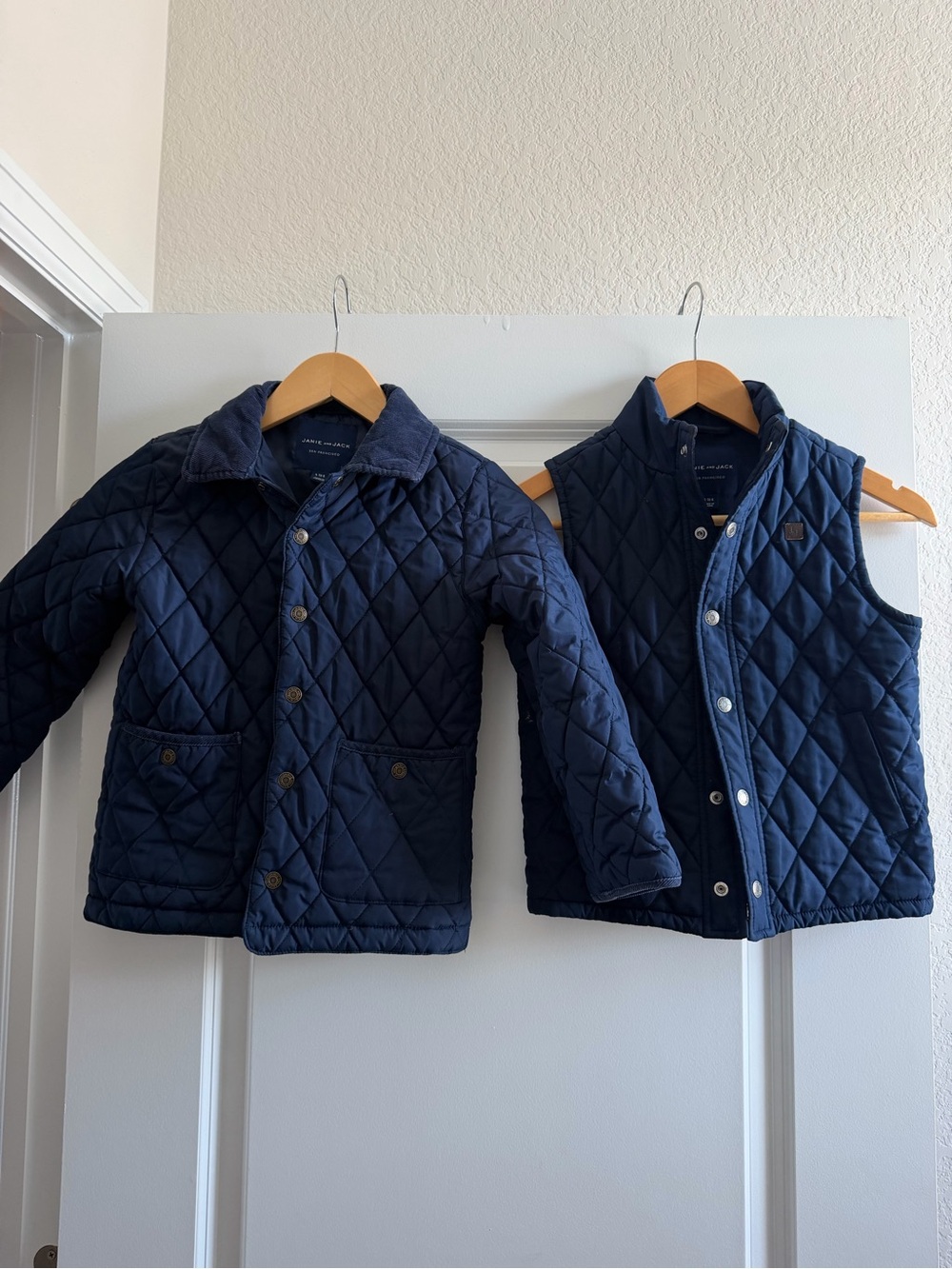 JANIE & JACK Boys Quilted Barn Jacket & Vest